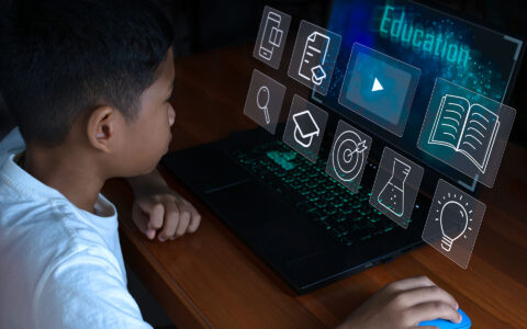 What Makes Syncology Different 1 Student using Syncology’s advanced EdTech platform with interactive learning tools, showcasing the unique ERP and LMS features that set Syncology apart in modern education.
